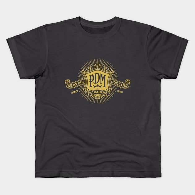 Plumbing Kids T-Shirt by Vick Debergh